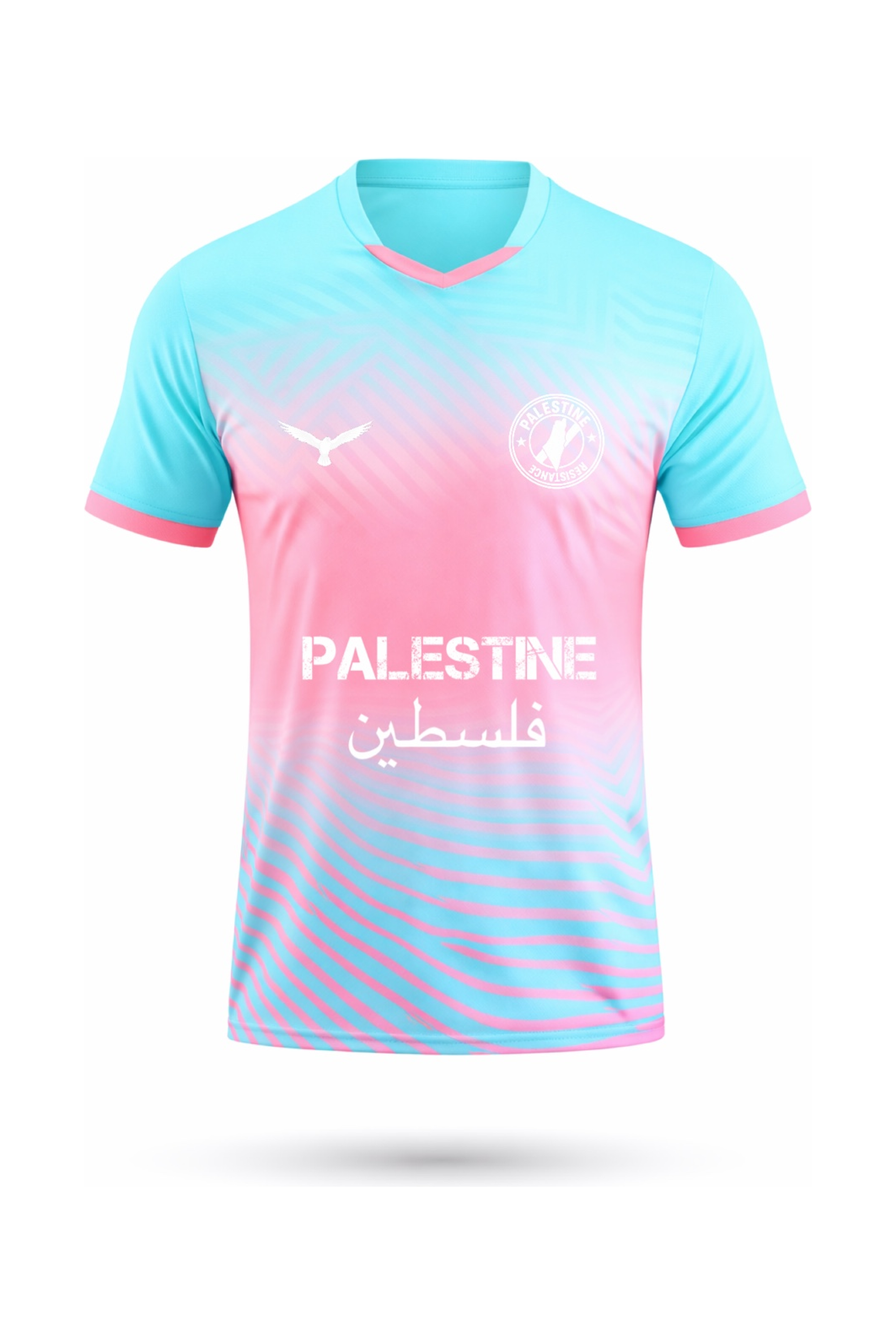 MAILLOT VERT ROSE