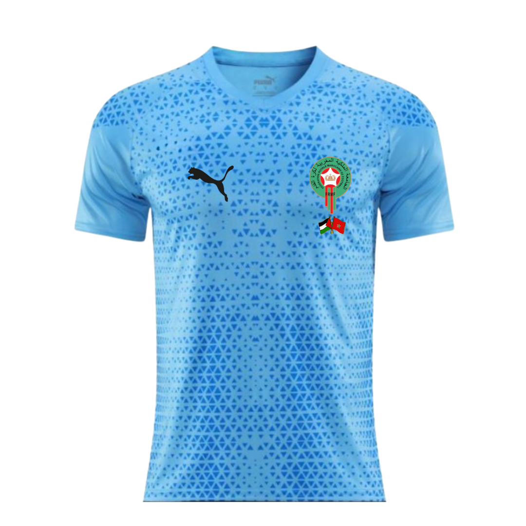 Morocco Palestine Blue